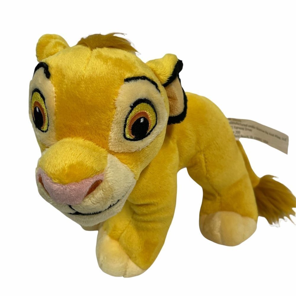 Disney Simba Plush Toy Kids Small Yellow Lion King Cub Stuffed Animal